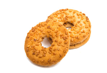 sesame cookies isolated