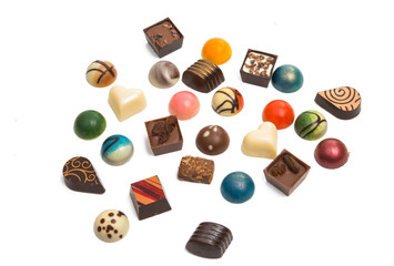 chocolate candy isolated