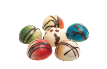 chocolate candy isolated