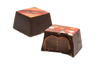 chocolate candy isolated