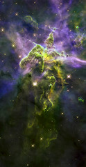 Stars nebula in space.