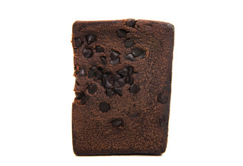 chocolate american brownie isolated