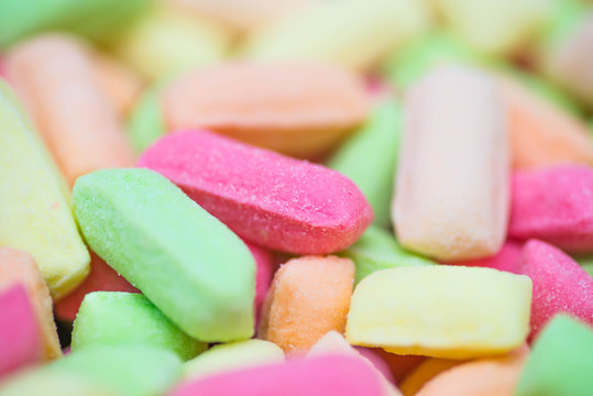 Background of colored candies