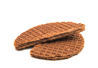 Dutch waffles isolated