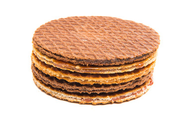 Dutch waffles isolated