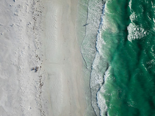 Beach view from aerial