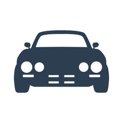 Car icon on white background.