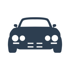 Car icon on white background.