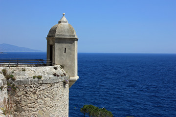 Fototapeta na wymiar Sea view over watch tower