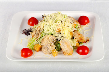 Caesar salad with chicken