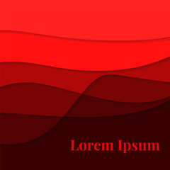 abstract vector background with curves and shadows