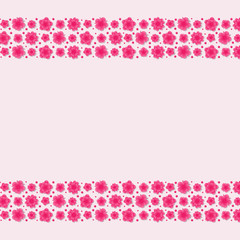 Background with flowers. Valentine's Day, Mother's Day or Women's Day. Vector.