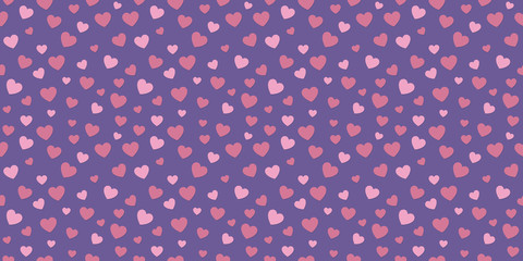 Seamless texture with hearts - wrapping paper. Valentine's Day, Woman's Day and Mother's Day. Vector.