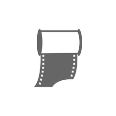 Old roll photo camera icon. Simple element illustration. Symbol design from Photo Camera collection. Can be used in web and mobile.