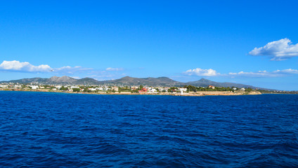 Seaview on Aegina Island in Greece