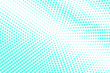 Blue white dotted halftone. Half tone vector background. Faded pale dotted gradient.