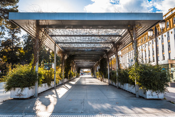 The tunnel of the downtown