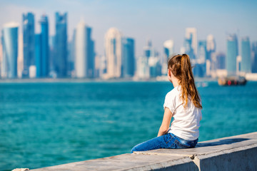 Little girl in Doha Qatar