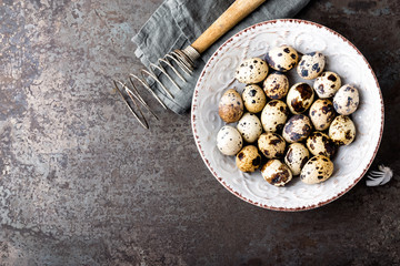 Easter quail eggs