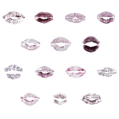 lipstick and lip marks
