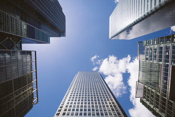 Business building in Canary Wharf.