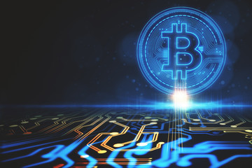 Creative bitcoin backdrop