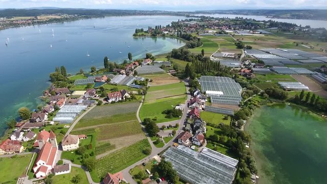 Reichenau in summer for above - Germany