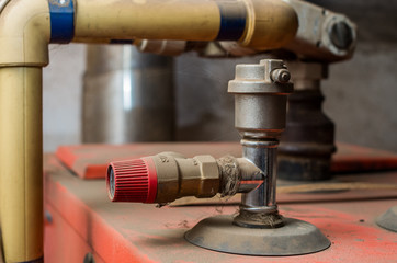 Photo of old furnace top