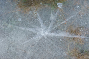 The pattern of broken ice