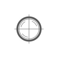 aim icon. Elements of gun aim icon. Premium quality graphic design icon. Signs, symbols collection icon for websites, web design, mobile app