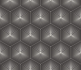 Vector seamless pattern. Modern stylish abstract texture. Repeating geometric shapes from striped elements