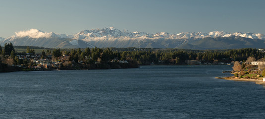 Olympic Mountains Puget Sound Bremerton Washington