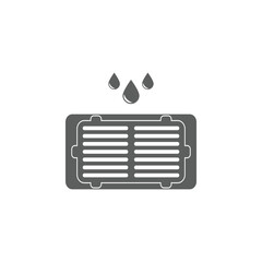 road gutter icon. Elements of plumber icon. Premium quality graphic design icon. Signs, symbols collection icon for websites, web design, mobile app