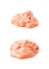 Splash of a burger souce isolated