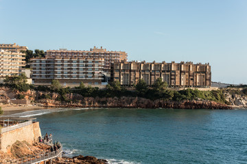 Fototapeta premium Area of luxury residential properties on the coast of the Mediterranean Sea