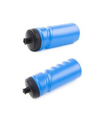 Plastic sport water bottle isolated