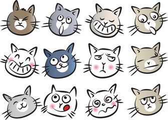 Fototapeta premium cats Expression package