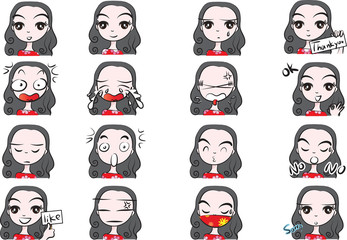 girl Expression package