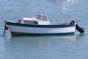 small boats in the sea