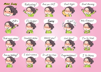 girl Expression package