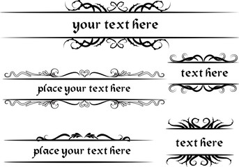 vector set: calligraphic design elements and page decoration