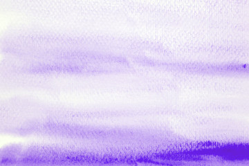 Watercolor background, art abstract violet watercolor painting textured design on white paper background