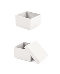 Paper gift box isolated