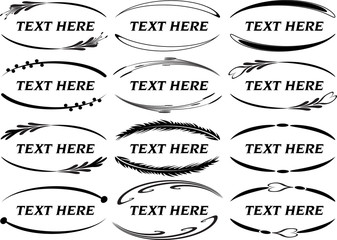 vector set: calligraphic design elements and page decoration