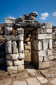 Selcuk, archeological site fragment of Basilica of St. John near Ephesus
