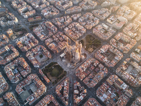 Sagrada Familia from the air