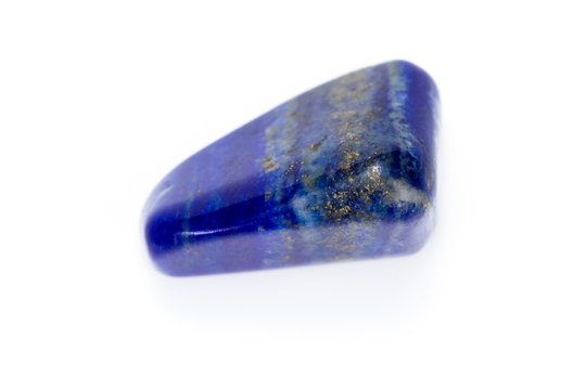 Lapis lazuli over white