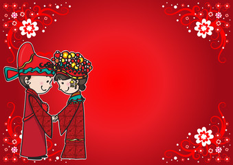 wedding card and border