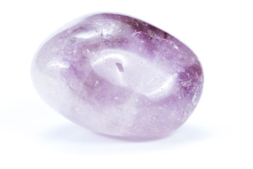 polished, amethyst over white
