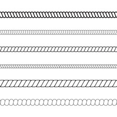 set of rope pattern- vector illustration